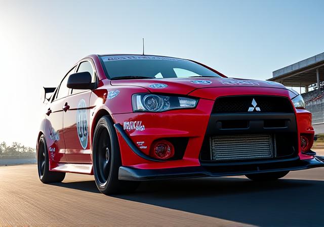 サーキット仕様のランサーエボリューション