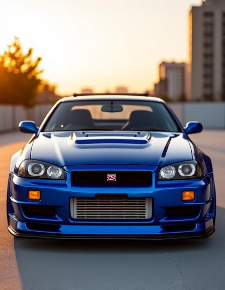 ベイサイドブルーのR34 GT-R