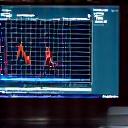 ダイナモメーターのスクリーンに表示されたグラフ